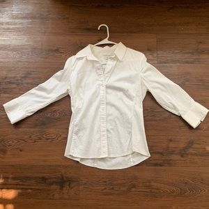 Banana Republic M White Collar Button Down